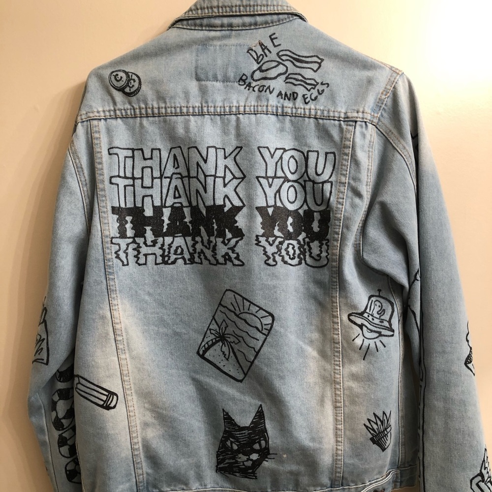 Graphic Denim Jacket